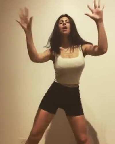 Marina dancing to a new song via Instagram!