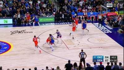 [Highlight] J-Dub with a strong finish over three Denver defenders