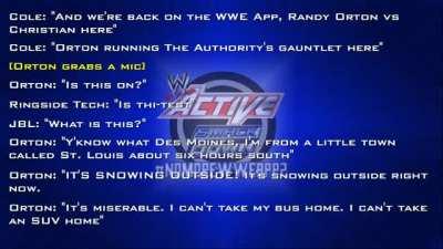 Randy Orton HATES Des Moines.