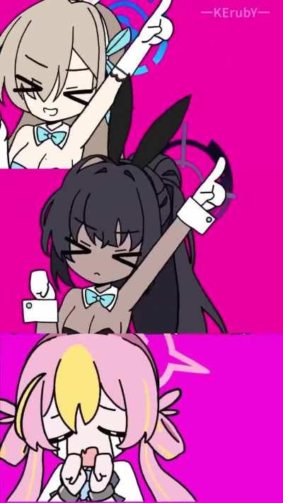 Rabbit Hole C&C version (Toki, Koyuki, Asuna, Karin, Akane, Neru) from @erub_k