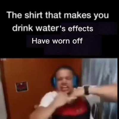 He got the shirt off