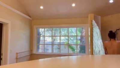 Alexandra having to take a cold shower while in Ojai | YT 7/1/21