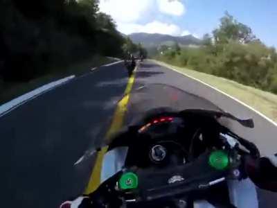 Use the road as a race track and this is what happens