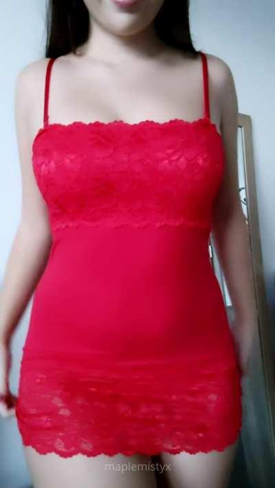 You can never go wrong with a red dress