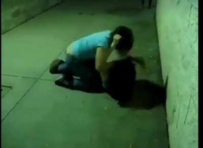 Dark Alley catfight with friends 