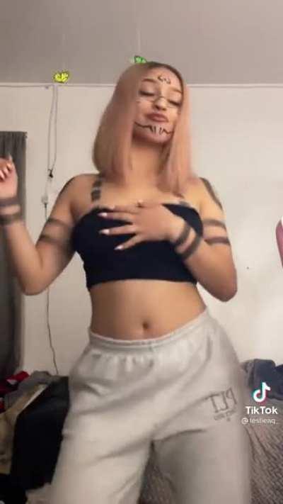 If she wasn't holding them