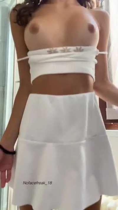 Would you enjoy seeing them bounce while we fuck?