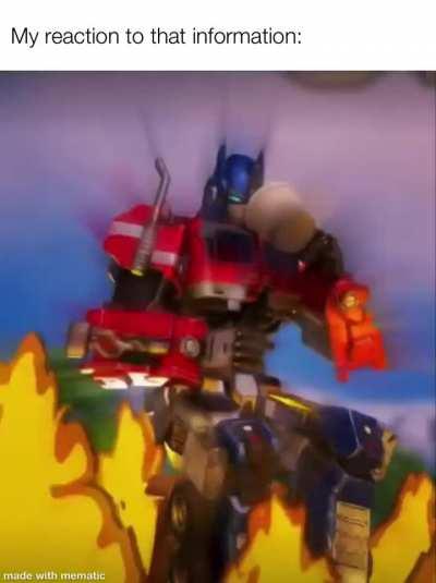 My reaction to that information: