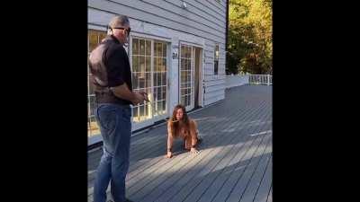 Masters takes His SlaveMommy for another walk outside