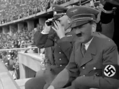 Hitler watching 1936 Olympics high on dexamphetamine
