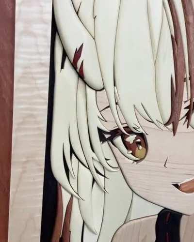 Made out of different species of wood cut by hand