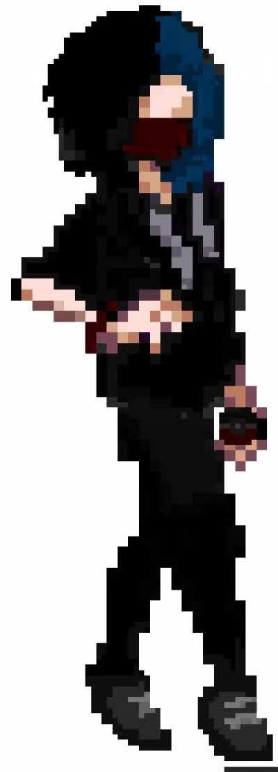 Aquí esta Fal como lider de gimnasio tipo agua, perdonen la demora, estuvimos arreglando con PepeMilangas19 que es un usuario de reddit para crear un fangame de pokemon, actualmente estamos buscando gente para crearlo y hacerlo lo más divertido posible pa