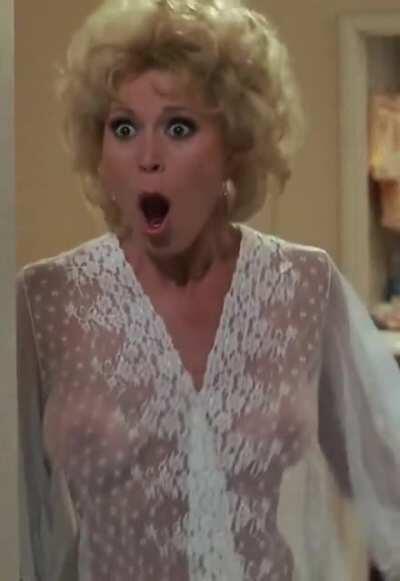 Leslie Easterbrook surprised jiggle