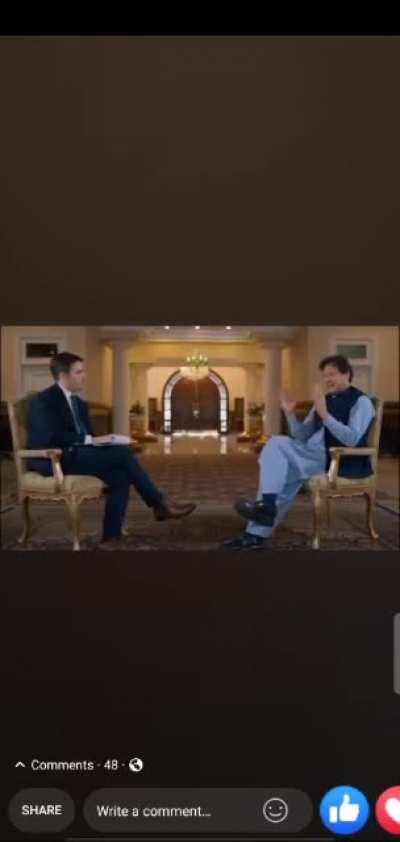 Pakistan's PM at it again. Now please if anybody is from Pakistan here, make sure you cover everything up in your country like a tree, an animal, a person, a rock or literally anything with holes as it 