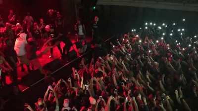 X getting thrown into the suicide pit, SF 2017