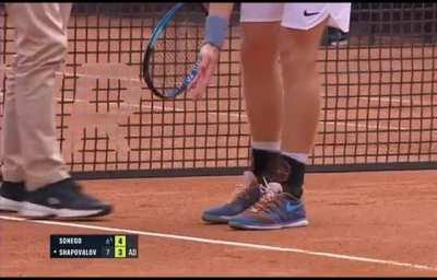 Shapovalov out of love for the Rome crowd: 