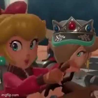 Why is Rosalina looking at Peach like that? Wrong answers only