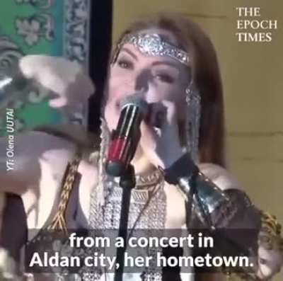 A regular concert of Russian folk music