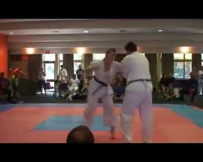 2 soccer moms try out karate (brutal)