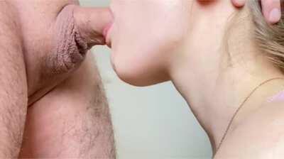 He was literally shaking while pumping Chiara's mouth