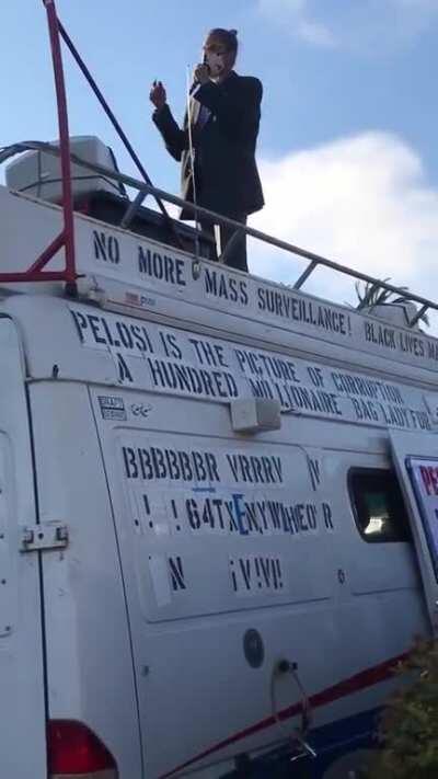 Nancy Pelosi refused to debate her primary opponent, Shahid Buttar. So Shahid took the debate to her house