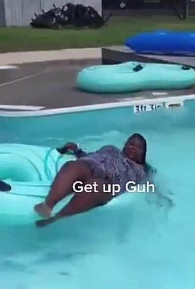 Its only three feet of water Guh