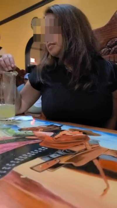 (F) Margaritas bring out (F)wife's naughty exhibitionist side