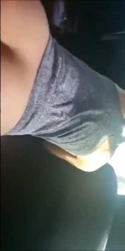 Fucking huge bbc on parkinglot in car