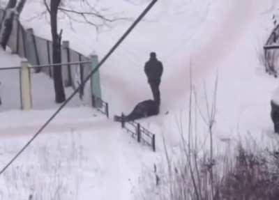 Russian friend in trouble will not leave