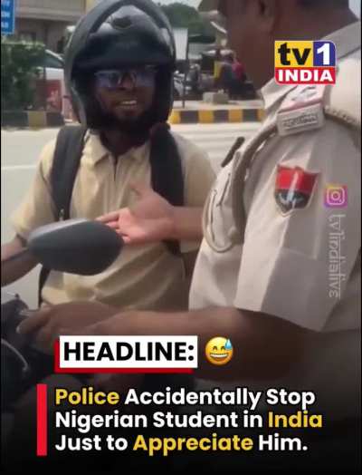 Rare wholesome moment from Indian Police