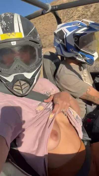 I had to get in a flash while UTVing with the boys