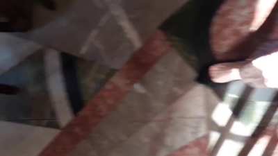 Handing over panties in public to a very lucky sub. Not my usual post but I have permission from him to post me placing his gift in his hand [f] felt so bold 🤭