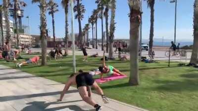 La Barceloneta esta mañana
