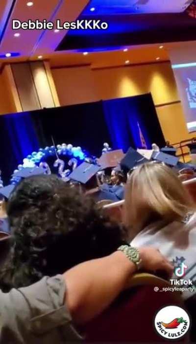 Arizona Congressional Rep. Debbie Lesko booed off stage at a graduation.