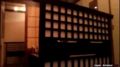 Amateur Japanese Girl Giving A Blowjob At A Restaurant