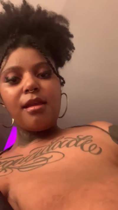 I need your help, suck my boobs for me please 🙏🏾