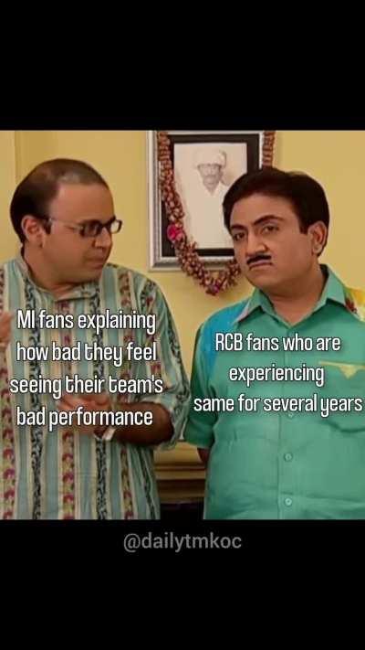 It's hard to be RCB fan