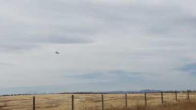 F-16C Vipers from the Colorado Air National Guard taking off from the airfield at Buckley SFB