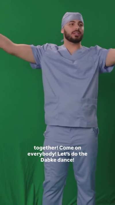 Ms. Rachel learns how to dabke