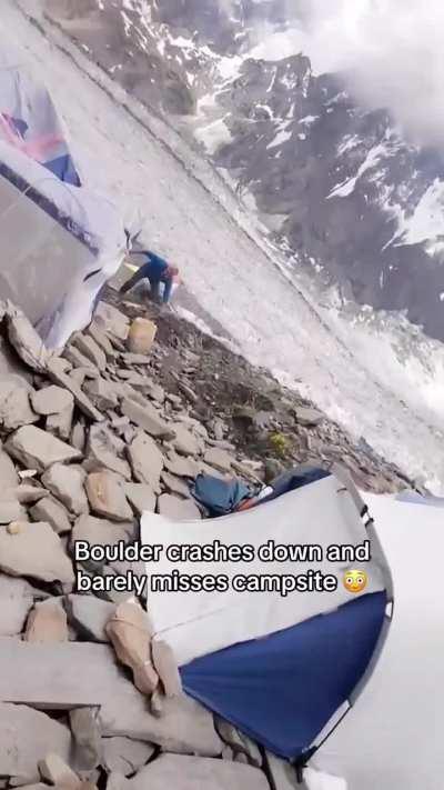 Casually camping in the mountains