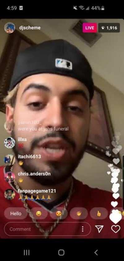 Started recording after he defended Ally but caught a portion. Point is: STFU. Juice is gone, pay your respects by respecting those he loved and left behind.