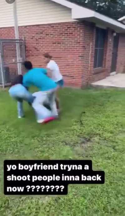 A man’s girlfriend gets beat up and he pulls out a gun, nobody was either scared or intimidated