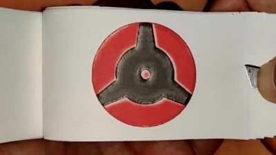 Epic Sharingan flipbook I found on YouTube