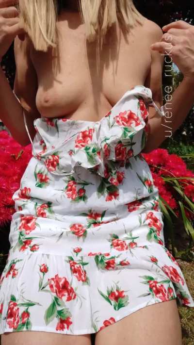 My new sundress goes down as easily as I do :P