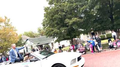 Quick Video of Marshall in Lindsborg for Svensk Hyllningsfest Parade (edited slightly to zoom in and slow it down when he mouths something to me)