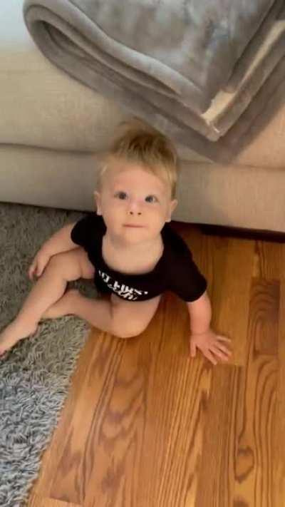 Kid's got a career as a breakdancer