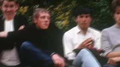 18 year old Freddie Mercury and friends from his first semester at West Thames College.