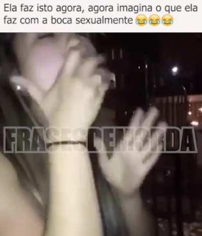 Olha sexo oral 😂 😂 😂 😂