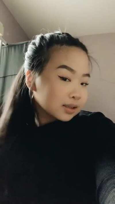 The look she gives before letting you throatfuck her...