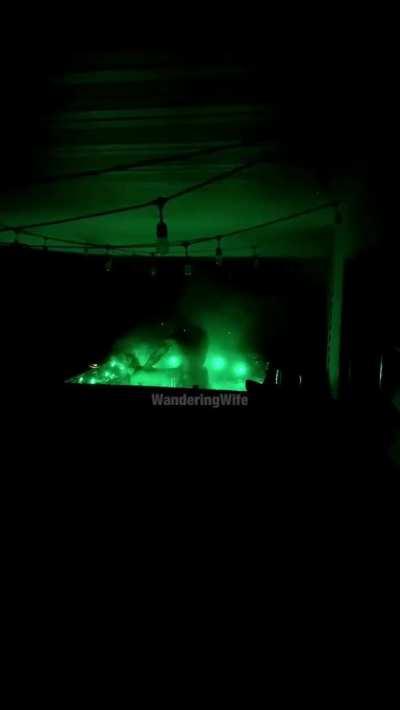 Hubby went to get more drinks and this is what he came back to…